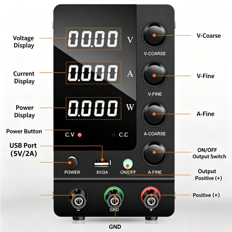 Alimentatore CC regolabile da  - Electronics Repair Bench recensione e prezzo